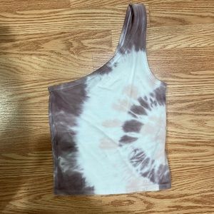 NWOT! Left shoulder crop top